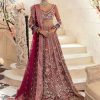 Salwar Kameez Republic | Claire De Lune Un Pense Embroidered Pakistani Gown