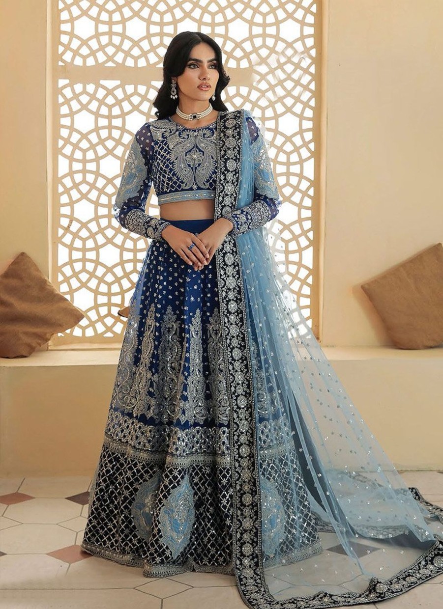 Lehengas Dastoor | Mor Pankh Embroidered Pakistani Lehenga