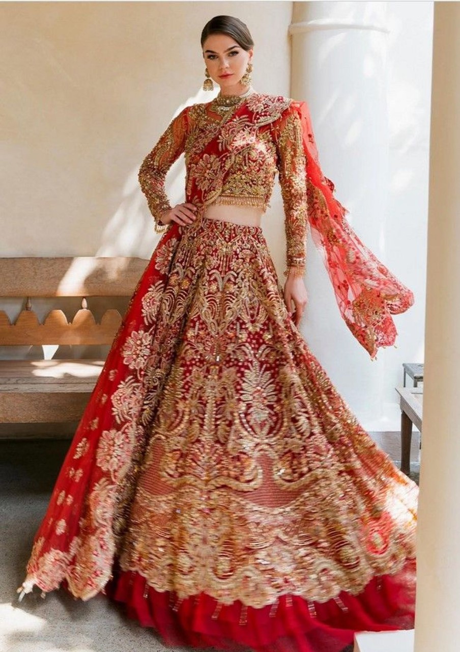 Lehengas ELAF | Marhaba Embroidered Pakistani Lehenga