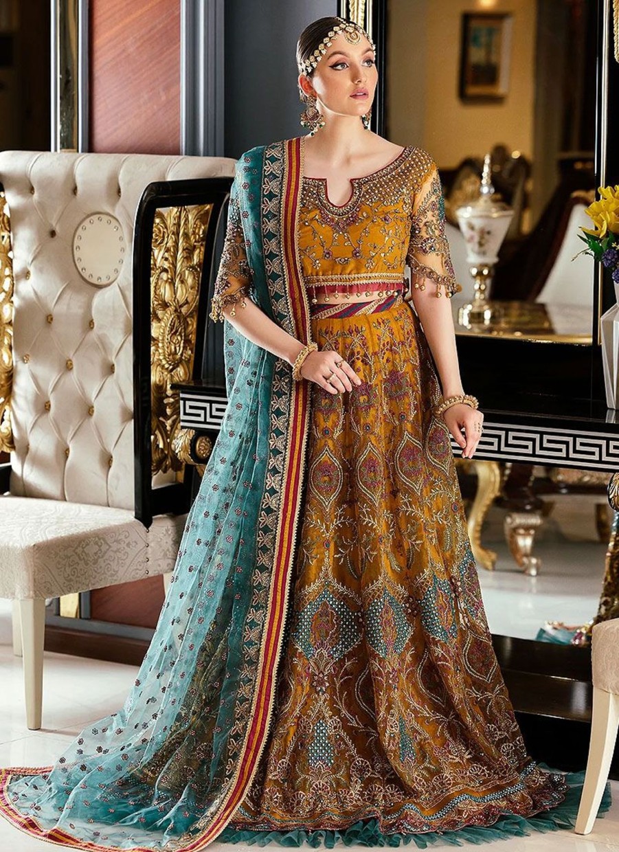 Lehengas Emaan Adeel | Mirha Wedding Edition Embroidered Pakistani Lehenga