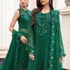 Salwar Kameez Maria.B | Emerald Green Embroidered Pakistani Palazzo Suit