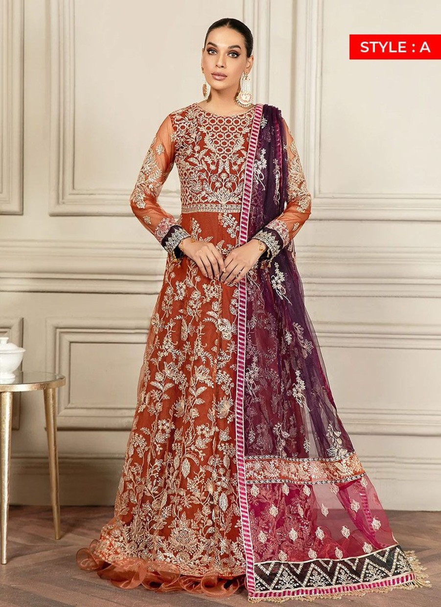 Lehengas Zarif | Amber Embroidered Pakistani Lehenga/ Anarkali