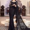 Sarees Maria.B | Black Embroidered Pakistani Saree