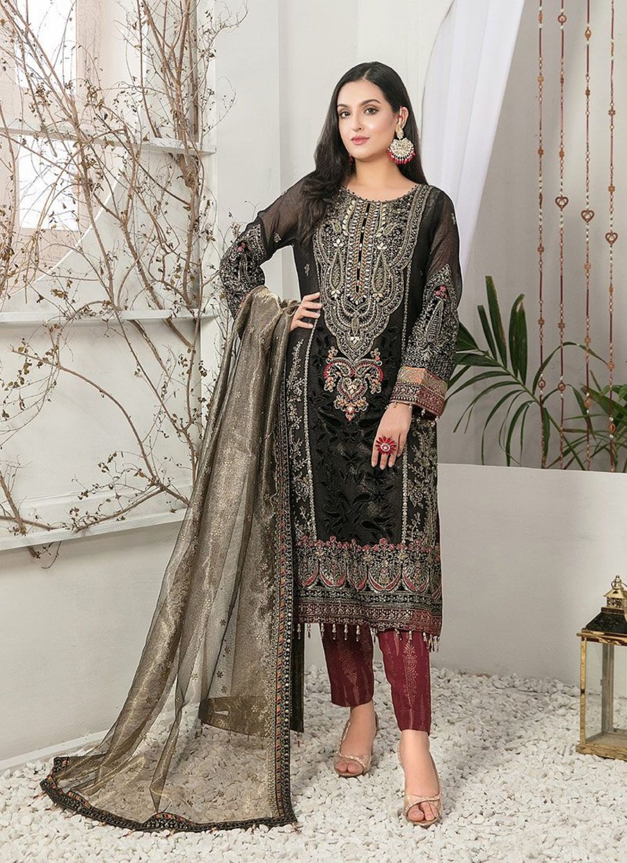 Salwar Kameez Tawakkal | Lydia Embroidered Pakistani Salwar Kameez