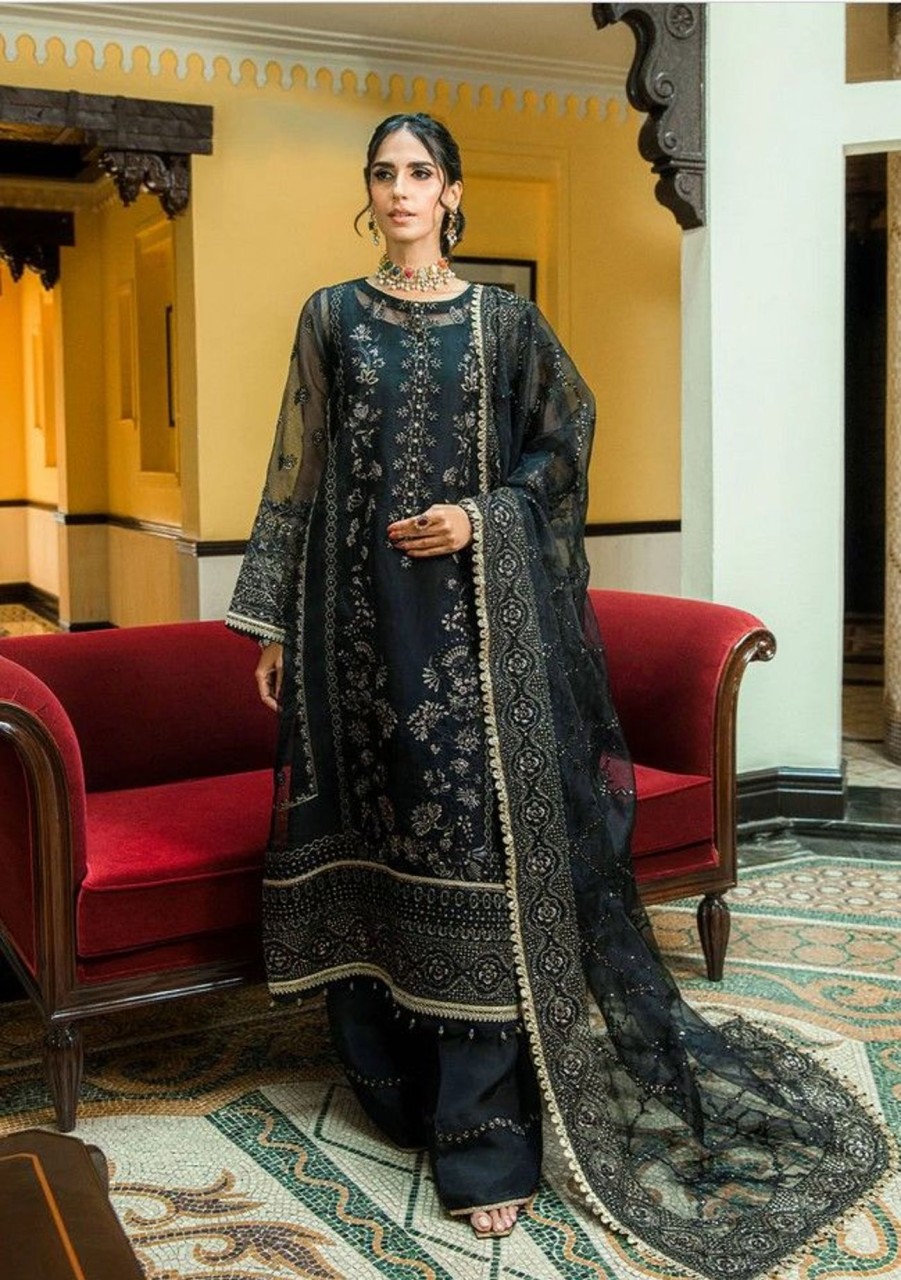 Salwar Kameez Aik | Glossier Embroidered Pakistani Palazzo Suit