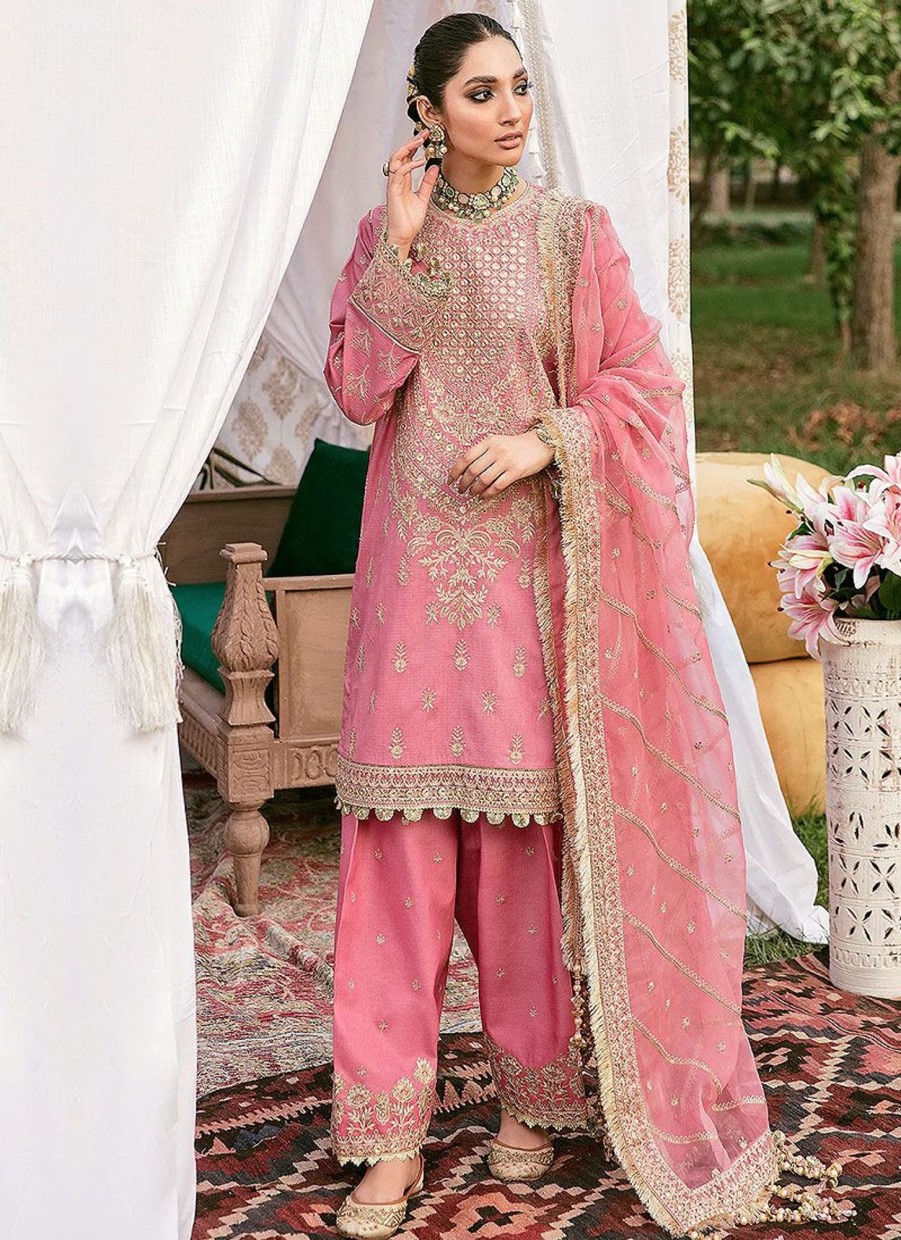 Salwar Kameez Afrozeh | Dilaab Embroidered Pakistani Salwar Kameez