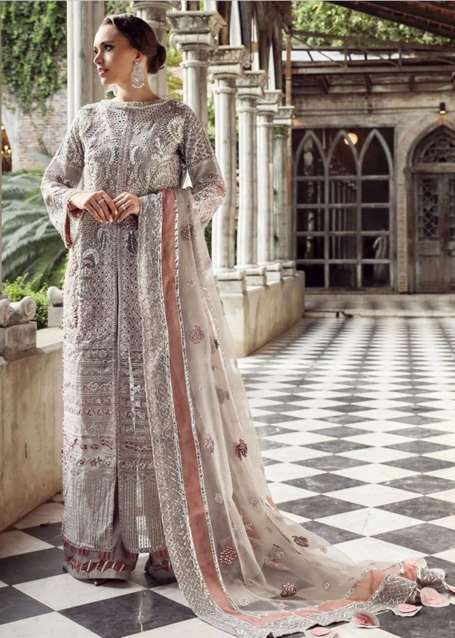 Salwar Kameez Maryam Hussain | Sarai Embroidered Pakistani Palazzo Suit