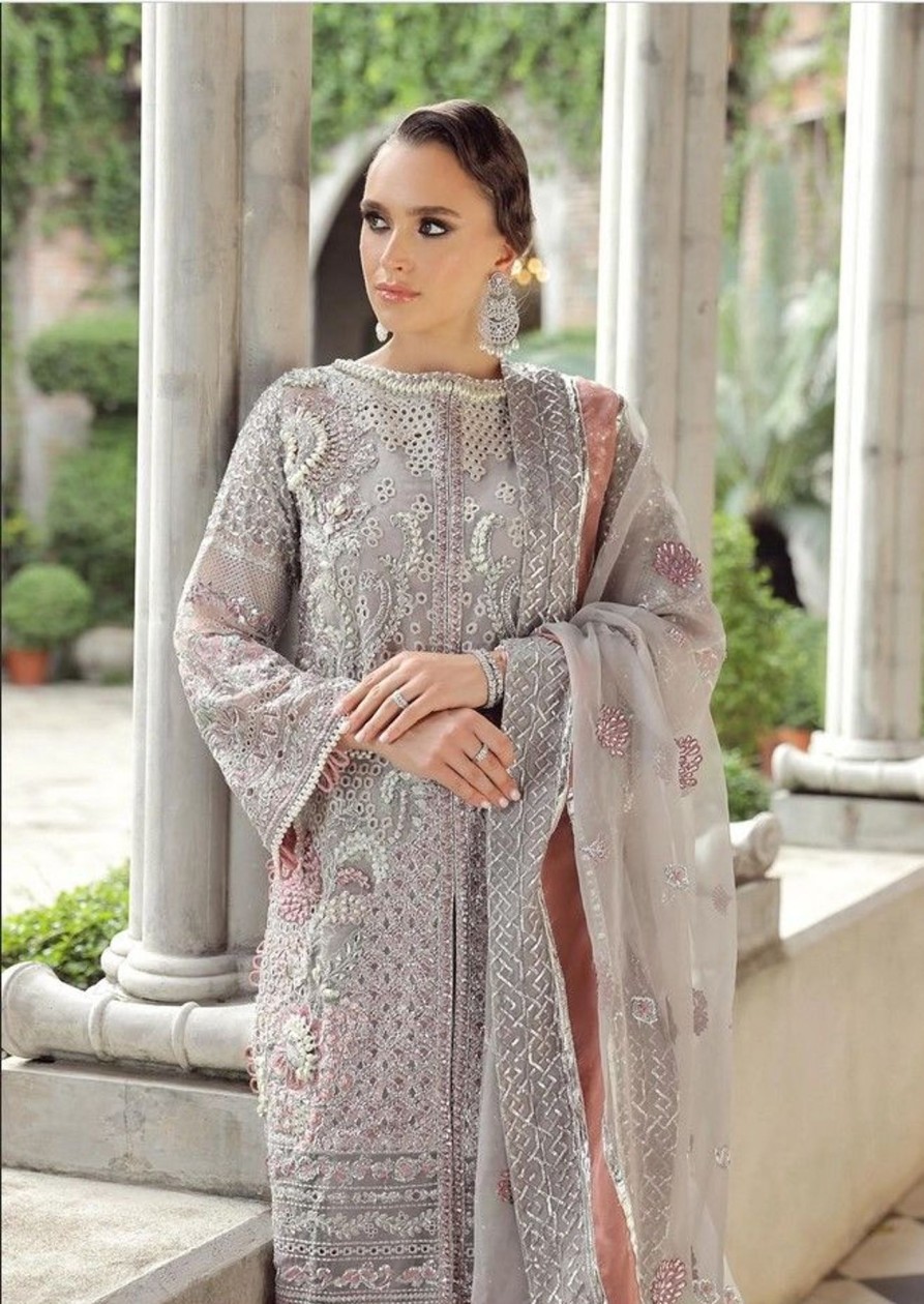 Salwar Kameez Maryam Hussain | Sarai Embroidered Pakistani Palazzo Suit