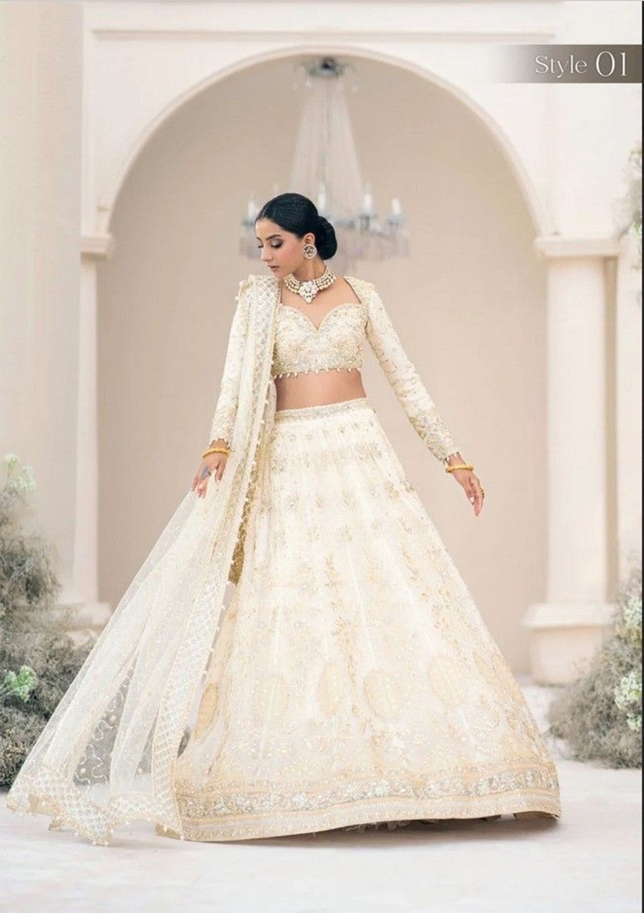 Lehengas Aik | Wedding Festive Embroidered Pakistani Palazzo Suit/ Lehenga