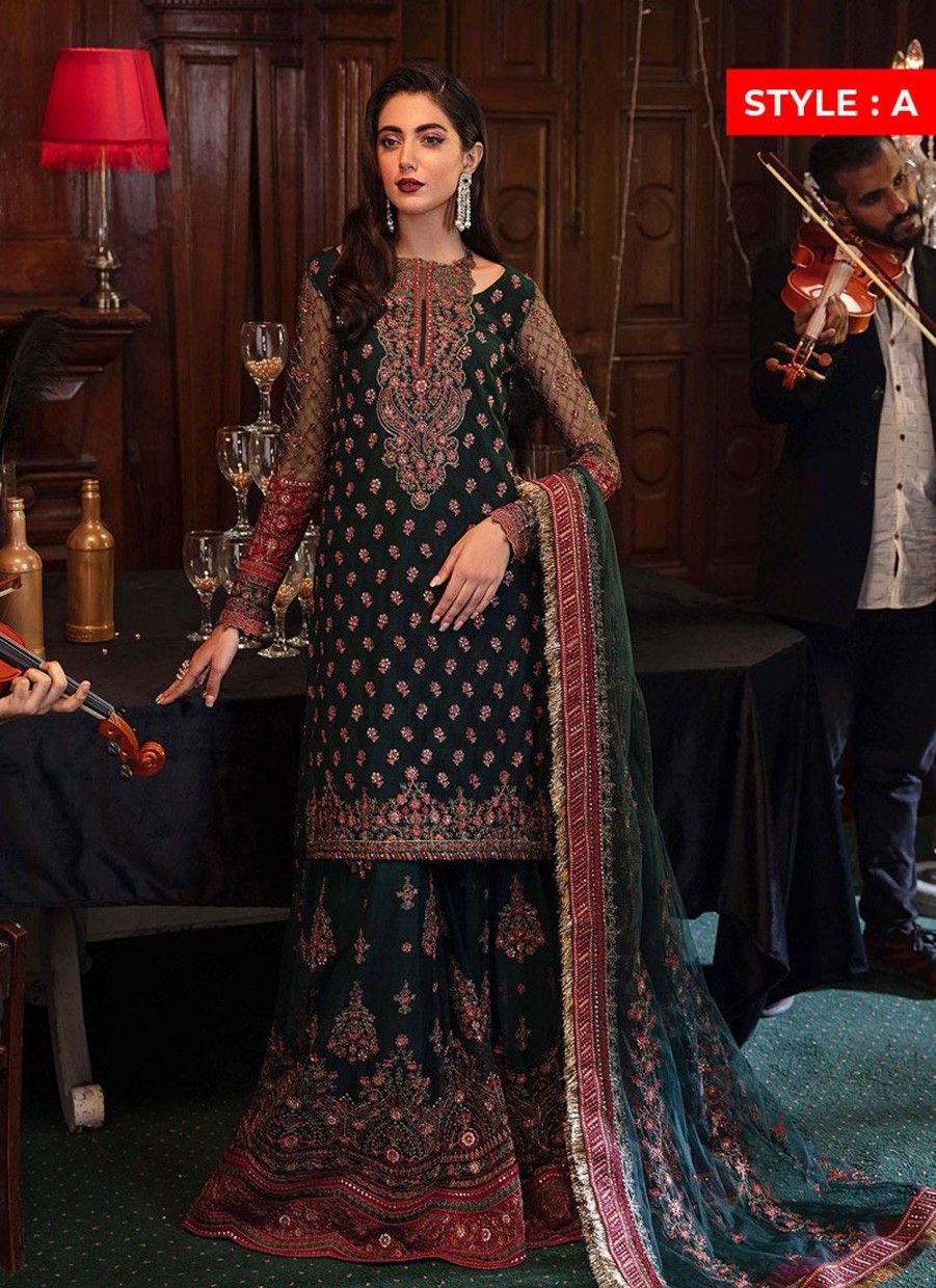 Salwar Kameez Iznik | Espoir Embroidered Pakistani Palazzo Suit/ Anarkali