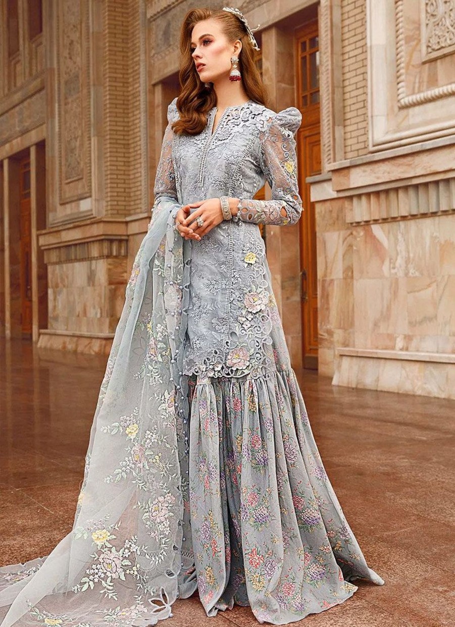 Salwar Kameez Maria.B | Lawn Collection Embroidered Pakistani Gharara Suit