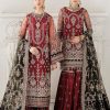 Salwar Kameez Baroque | Chantelle Embroidered Pakistani Palazzo Suit/ Gharara Suit