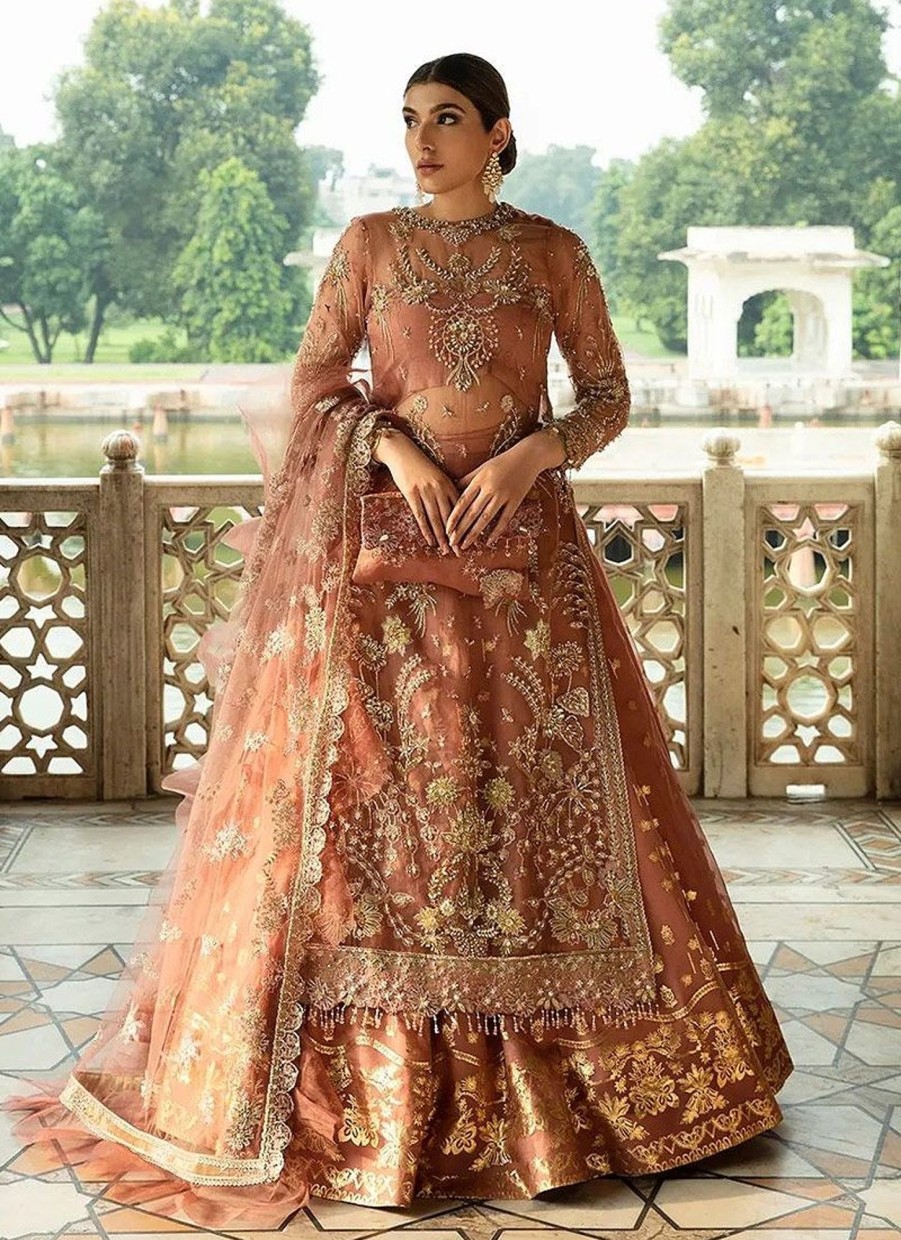 Lehengas AJR Couture | Jahan Ara Embroidered Pakistani Lehenga