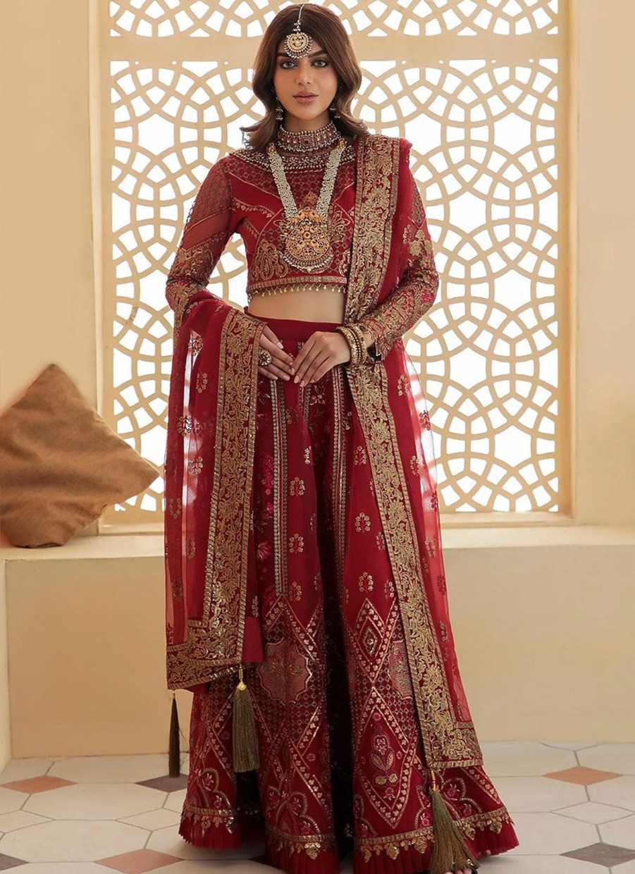 Lehengas Dastoor | Mehar Bano Embroidered Pakistani Lehenga