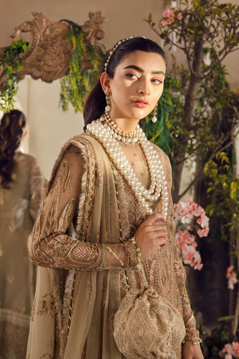 Salwar Kameez Afrozeh | Ayzal Embroidered Pakistani Salwar Kameez