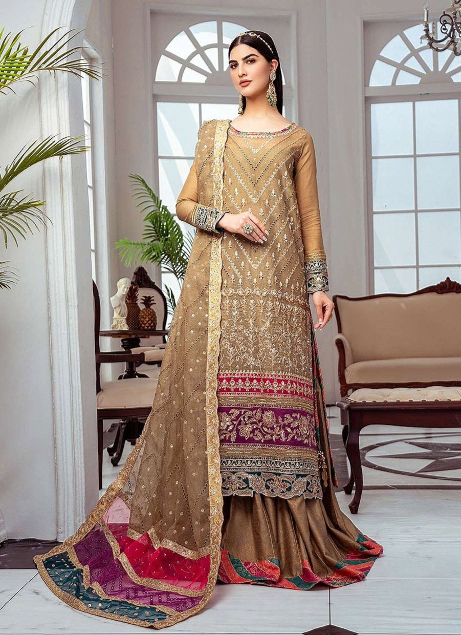 Salwar Kameez Maryum N Maria | Khibrat Embroidered Pakistani Sharara Suit