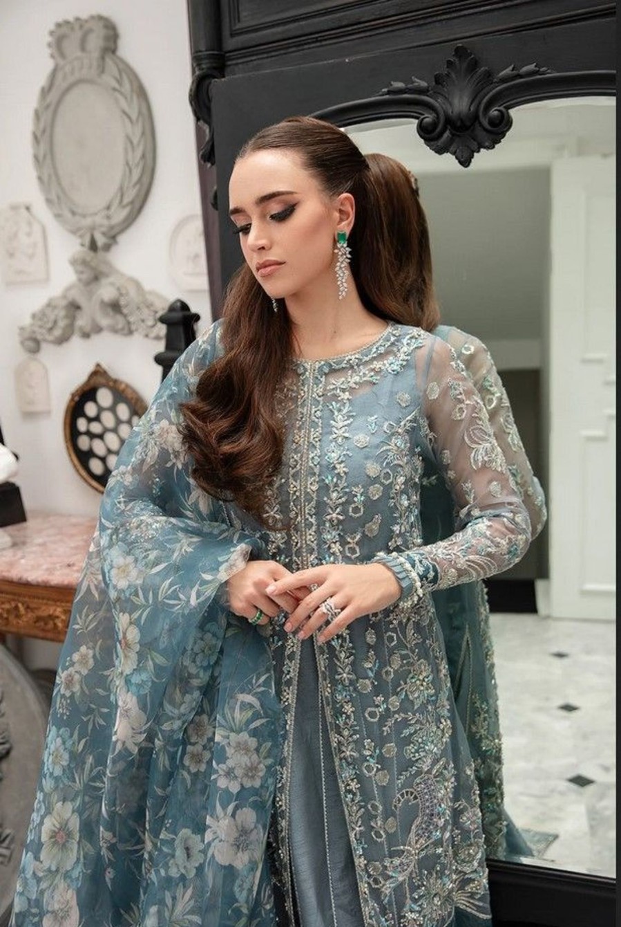 Salwar Kameez AJR Couture | Ambrosia Embroidered Pakistani Gown