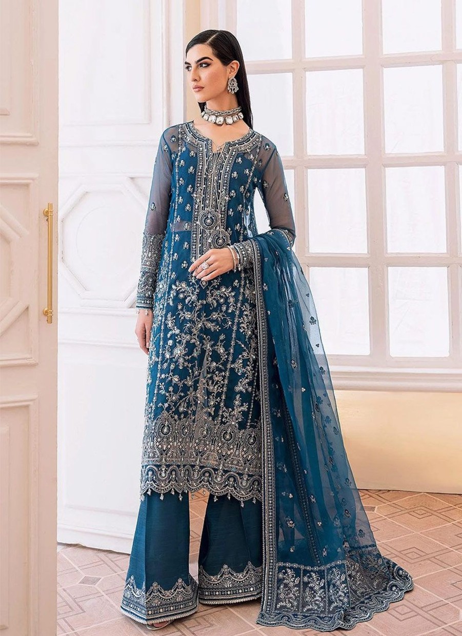 Salwar Kameez Kanwal Malik | Raya Embroidered Pakistani Palazzo Suit