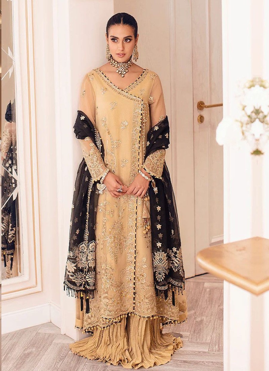 Salwar Kameez Rang Rasiya | Nisha Embroidered Pakistani Palazzo Suit