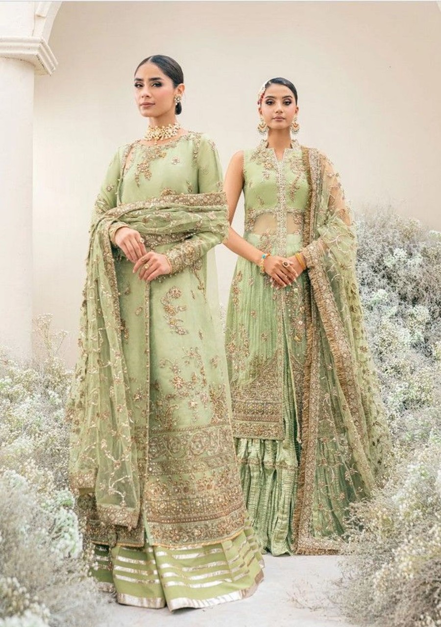 Lehengas Aik | Wedding Festive Embroidered Pakistani Palazzo Suit/ Lehenga