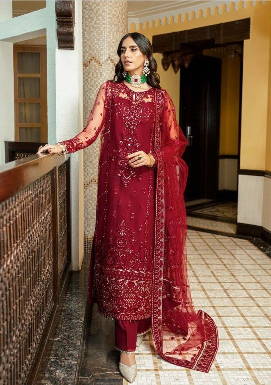 Salwar Kameez Aik | Glossier Embroidered Pakistani Salwar Kameez