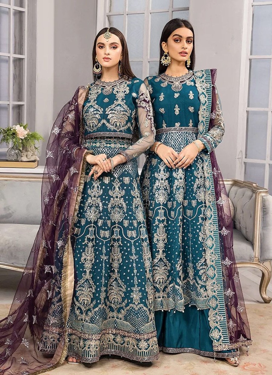 Lehengas Alizeh | Benafsha Embroidered Pakistani Anarkali/ Lehenga