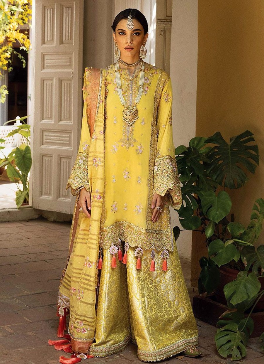 Salwar Kameez Anaya | Alara Embroidered Pakistani Palazzo Suit