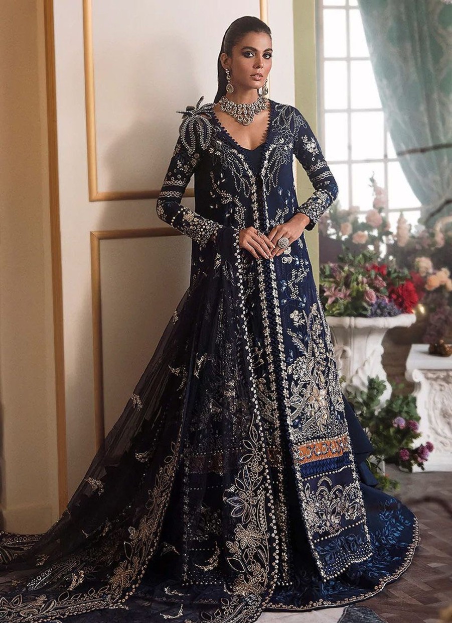 Salwar Kameez Republic | Claire De Lune Une Campanule Embroidered Pakistani Gown