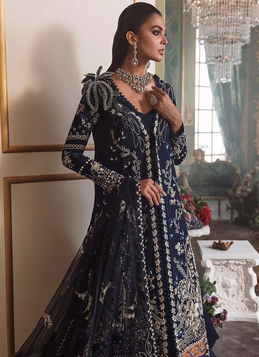 Salwar Kameez Republic | Claire De Lune Une Campanule Embroidered Pakistani Gown