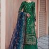 Salwar Kameez Maria.B | Emerald Green Embroidered Pakistani Palazzo Suit