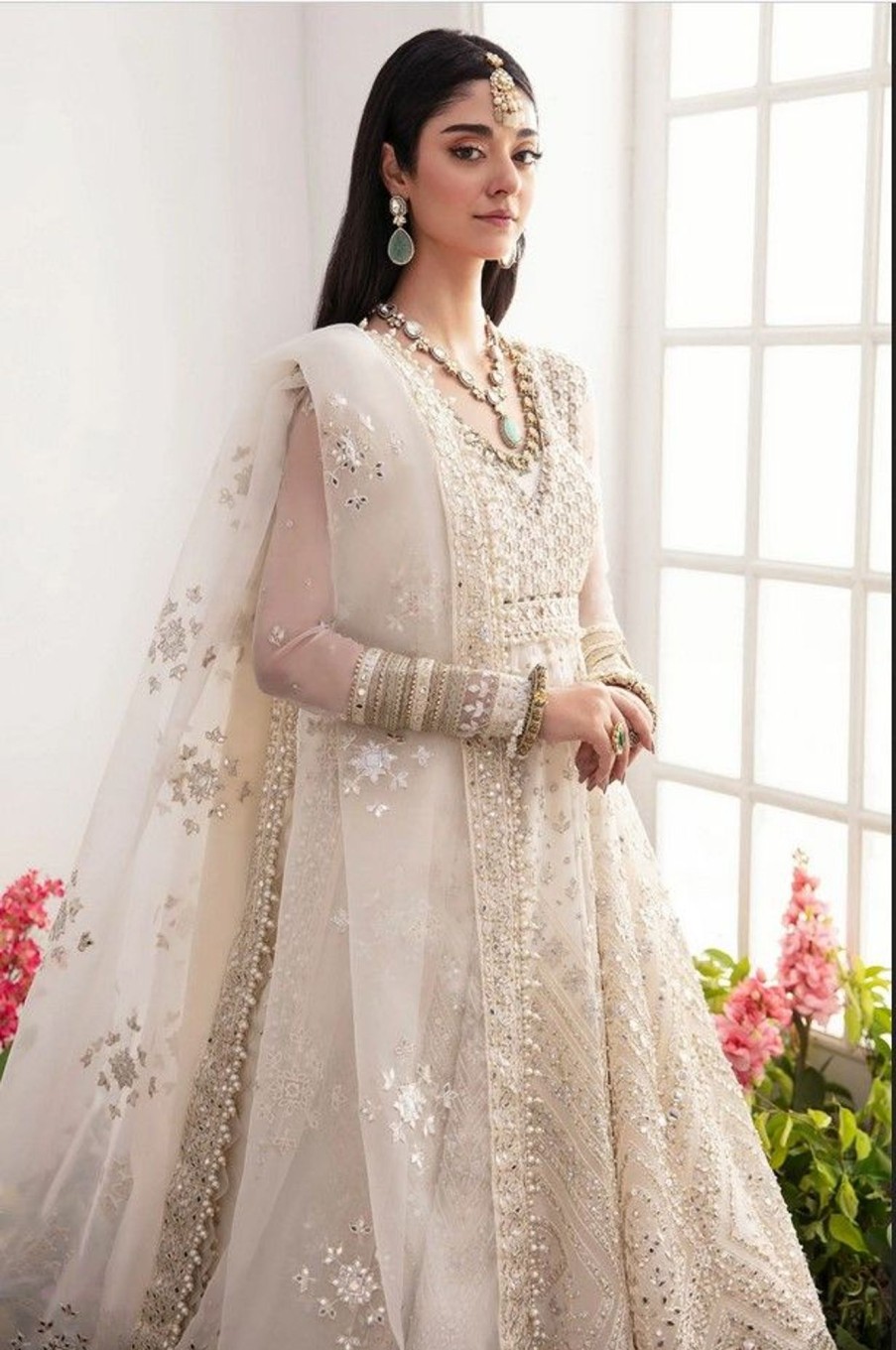 Salwar Kameez Zaha | Parisa Embroidered Pakistani Anarkali Suit