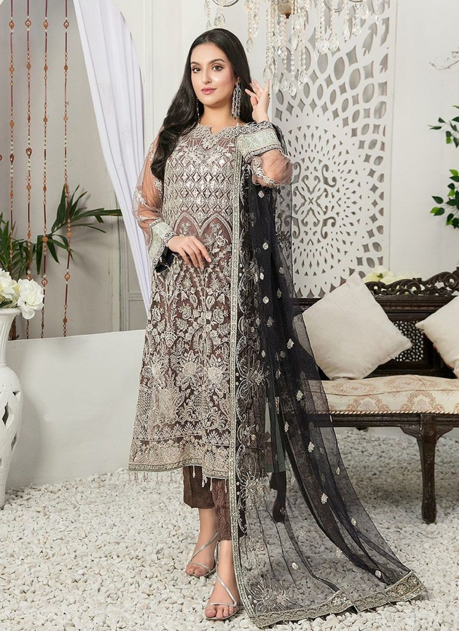 Salwar Kameez Tawakkal | Lydia Embroidered Pakistani Salwar Kameez