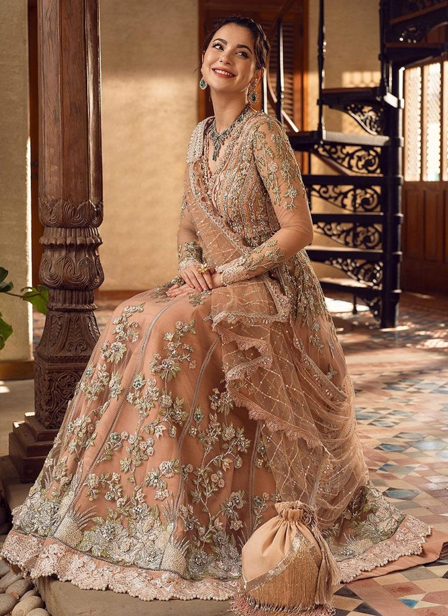 Lehengas Crimson | Jhalak Embroidered Pakistani Lehenga Suit