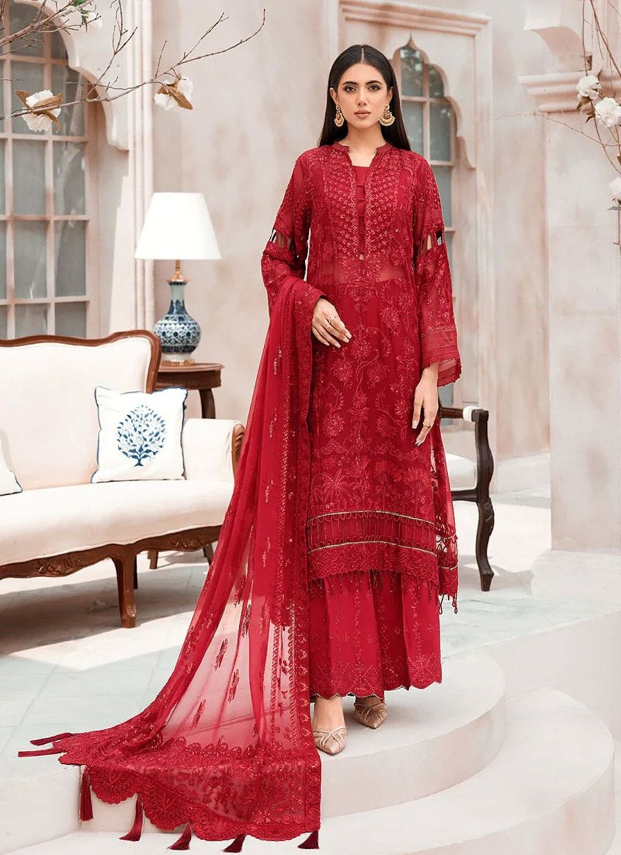 Salwar Kameez Xenia | Miray Embroidered Pakistani Palazzo Suit