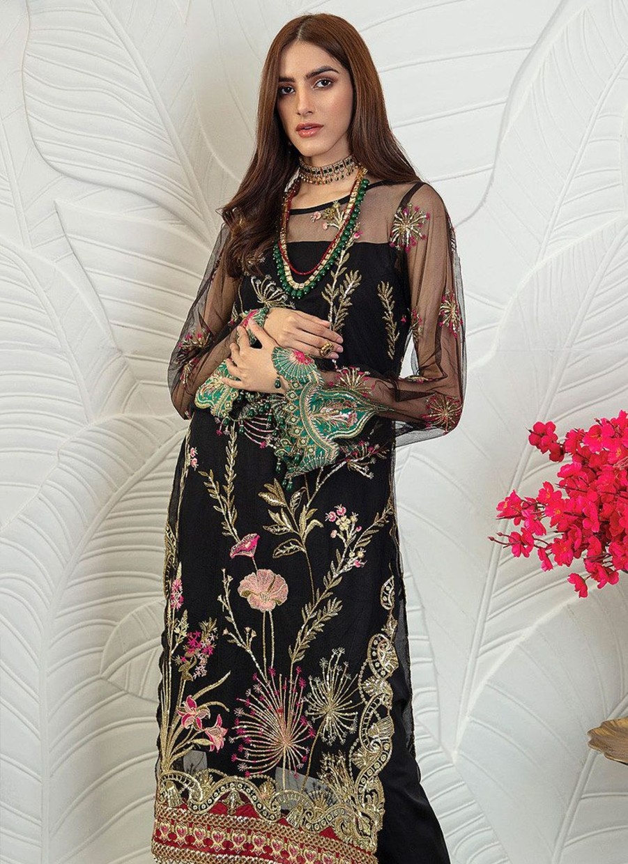 Salwar Kameez Dastoor | Onyx Embroidered Pakistani Salwar Kameez