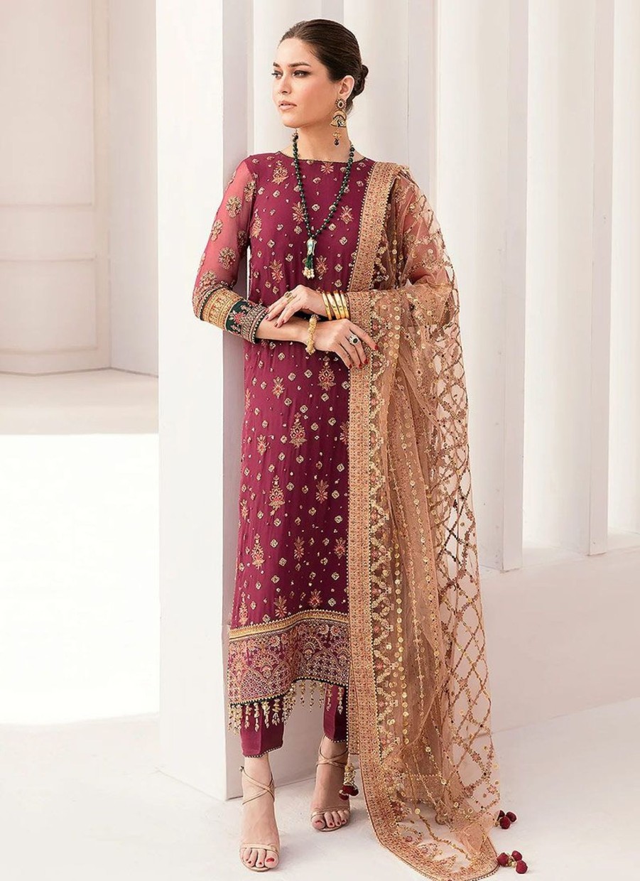 Salwar Kameez Baroque | Chantelle Embroidered Pakistani Anarkali/ Lehenga