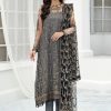 Salwar Kameez Zarif | Graphte Embroidered Pakistani Salwar Kameez