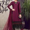 Salwar Kameez Maria.B | Plum And Black Embroidered Pakistani Salwar Kameez