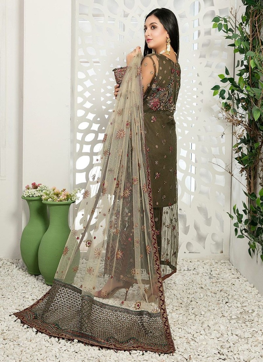 Salwar Kameez Tawakkal | Lydia Embroidered Pakistani Salwar Kameez