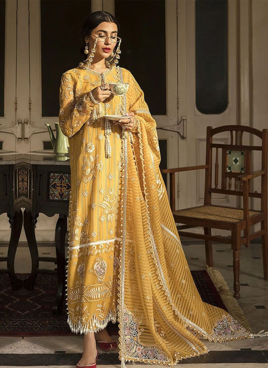 Salwar Kameez Afrozeh | Ghazal Embroidered Pakistani Salwar Kameez