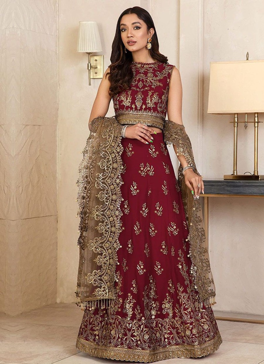 Lehengas Zarif | Roselia Embroidered Pakistani Lehenga