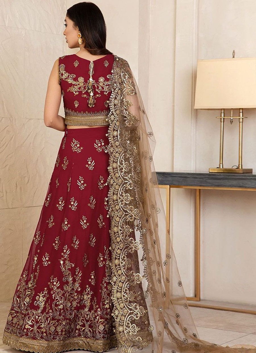 Lehengas Zarif | Roselia Embroidered Pakistani Lehenga