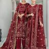 Salwar Kameez Alizeh | Naukhaiz Embroidered Pakistani Palazzo Suit/ Pant Suit