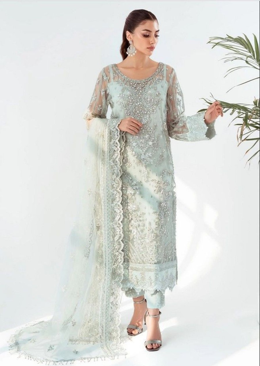 Salwar Kameez Meeral | Kyra Embroidered Pakistani Palazzo Suit