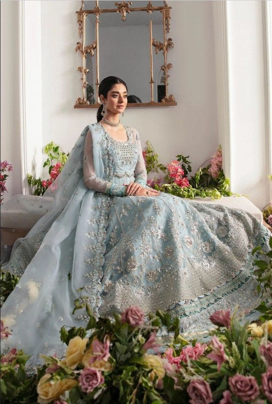 Salwar Kameez Zaha | Mirzeta Embroidered Pakistani Anarkali Suit