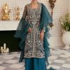 Salwar Kameez Mysie | Saeera Embroidered Pakistani Palazzo Suit