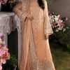 Salwar Kameez Afrozeh | Sunset Blush Embroidered Pakistani Palazzo Suit