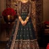 Salwar Kameez Asim Jofa | Velvet Festive Embroidered Pakistani Anarkali