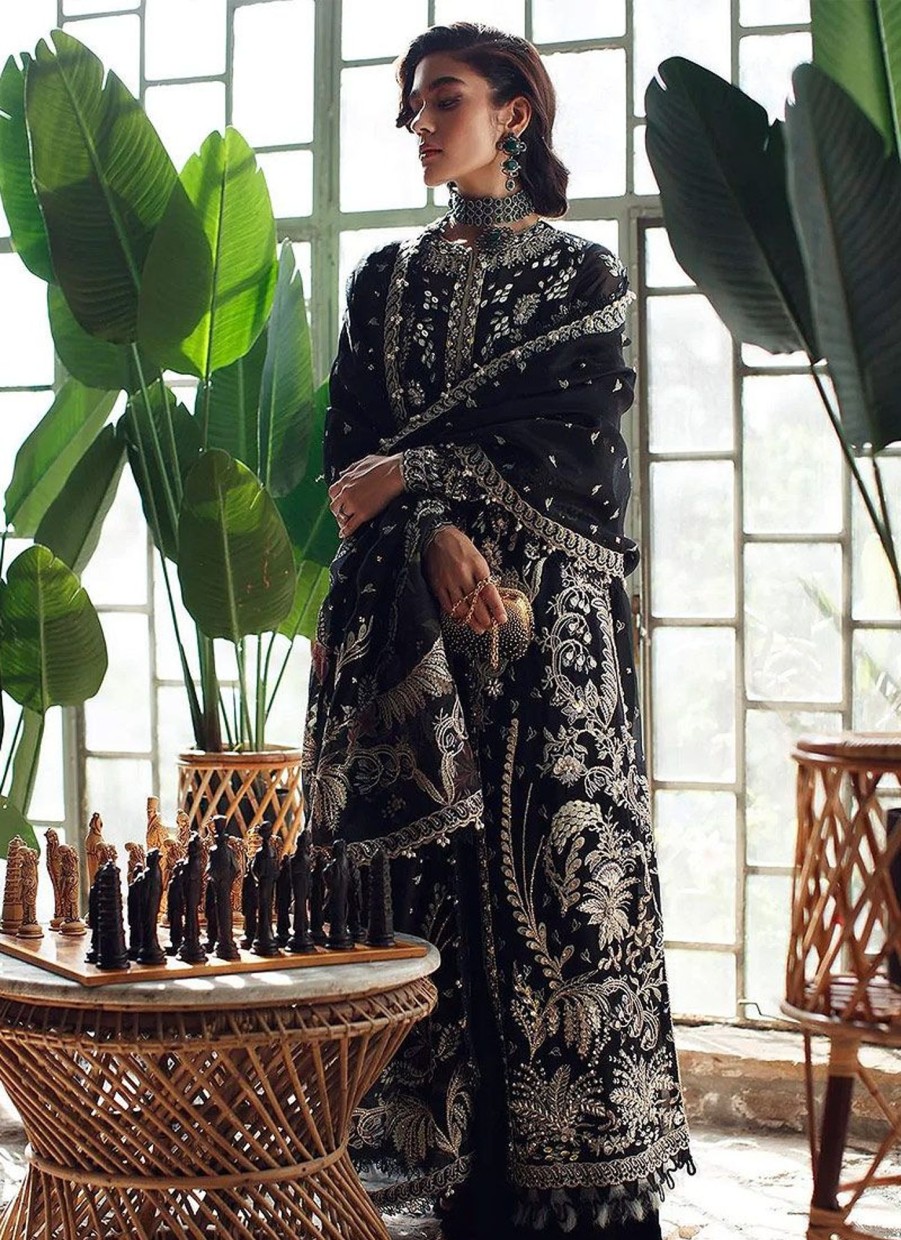 Salwar Kameez Suffuse | Vida Embroidered Pakistani Palazzo Suit