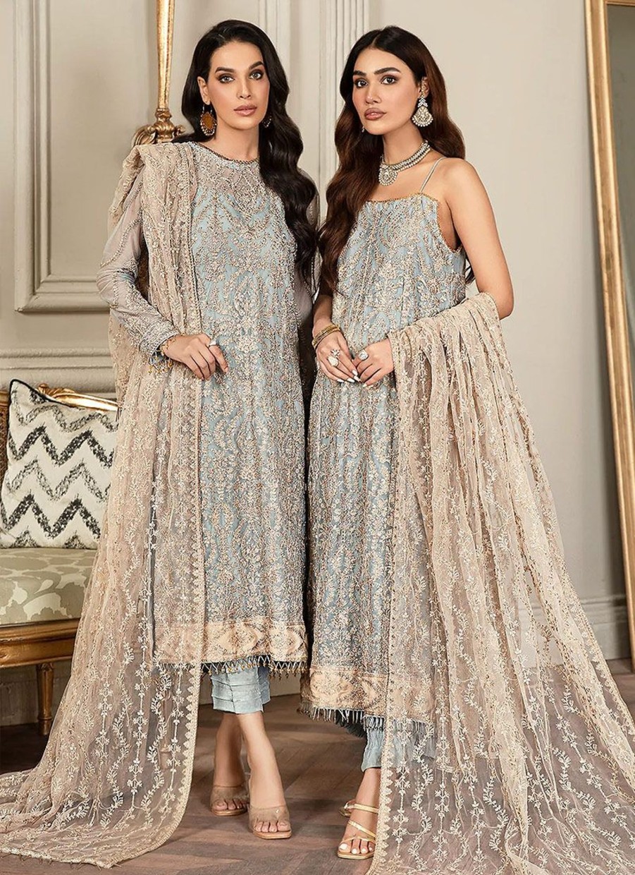 Salwar Kameez Zarif | Iceberg Embroidered Pakistani Salwar Kameez